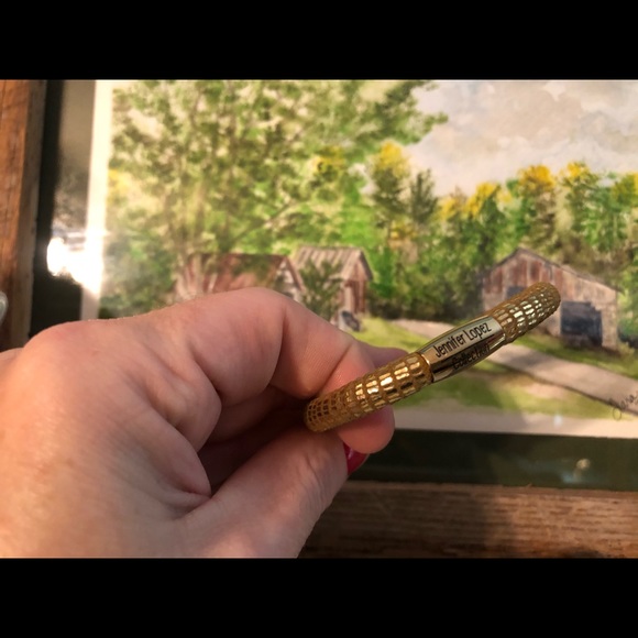 Endless gold leather bracelet by J LO 8.0 inches - Picture 3 of 4